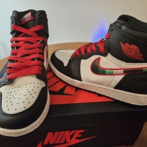 Air Jordan 1 Retro High OG black varsity/red sail
